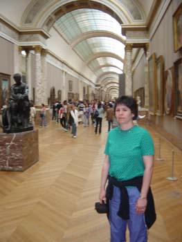 Deb at Louvre